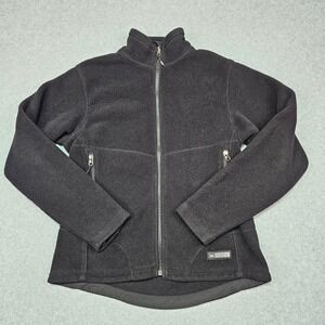 REI Fleece Jacket Full Zip Black Womens Size M Casual Outdoor Gorpcore Zip In